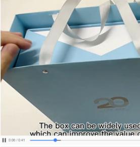 fancy design blue gift box