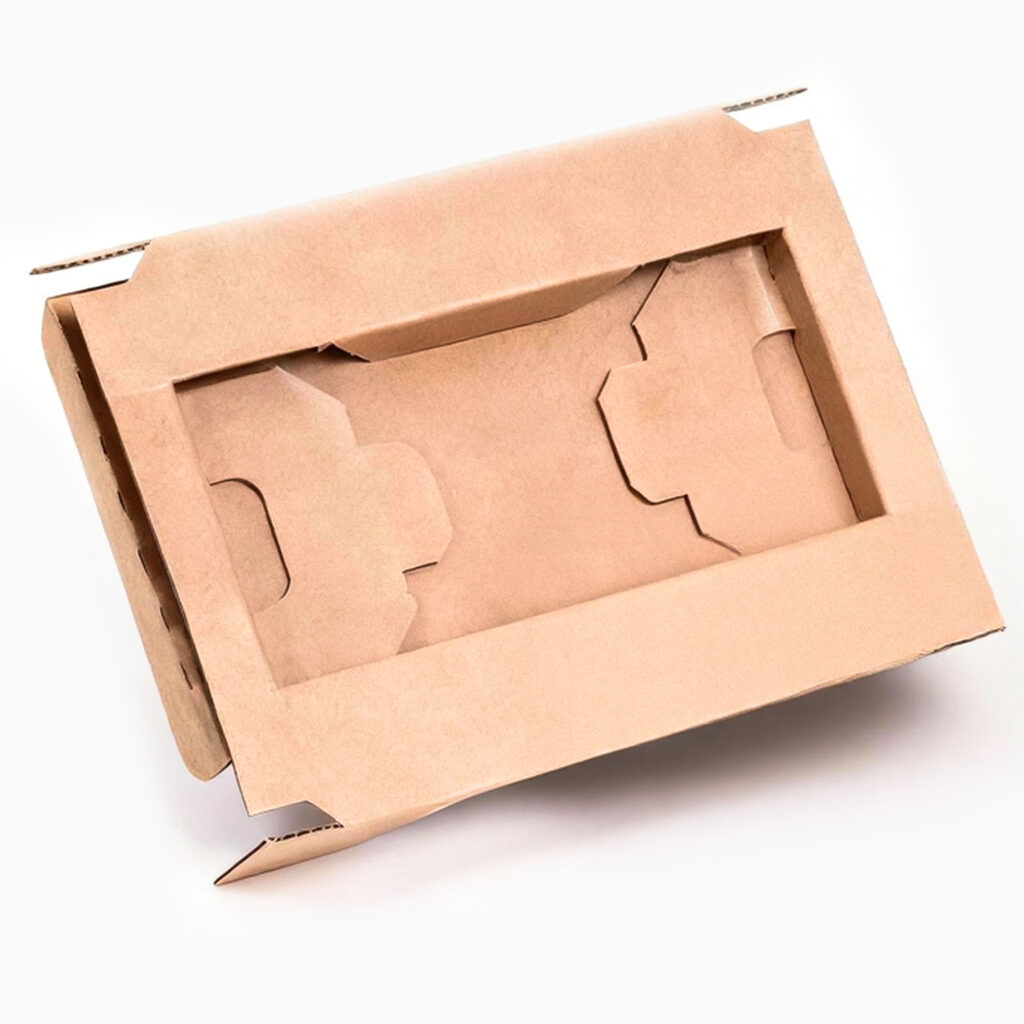 Natural kraft corrugated inserts & packaging box