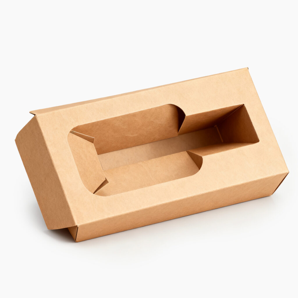 Natural kraft paperboard inserts & packaging box